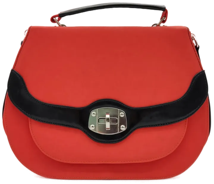 Damen Handtasche Umhängetasche rot schwarz - Bild 1