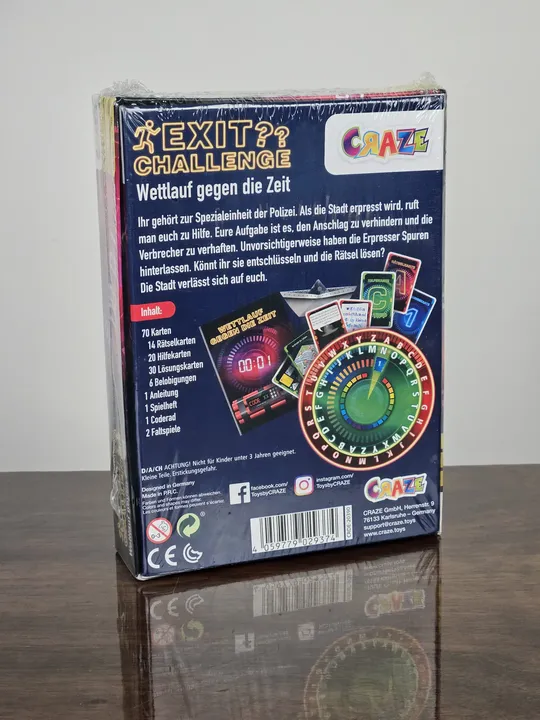 EXIT CHALLENGE - Wettlauf gegen die Zeit - Gesellschaftsspiel - CRAZE  - Bild 2