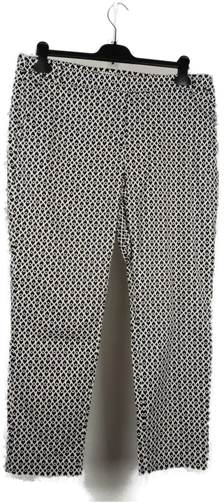 Christian Berg Damenhose schwarz weiß bedruckt - 44 - Bild 1