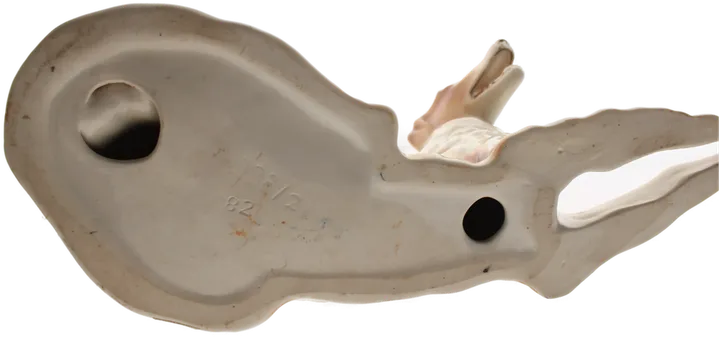 Porzellanfigur Windhund / Greyhound – liegend  - Bild 3