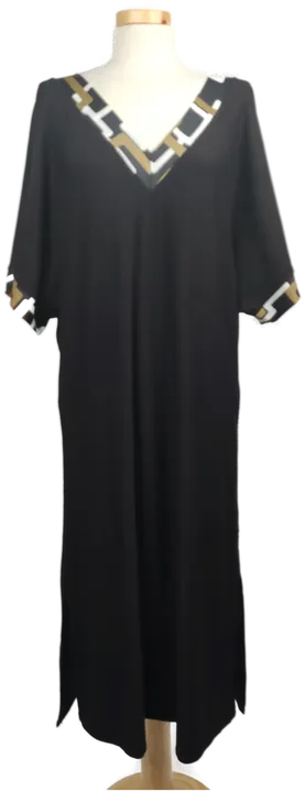 Renate Male Damenkleid midi schwarz mit V-Ausschnitt- M/38 - Bild 1
