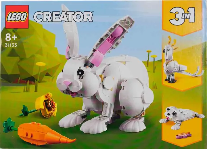 LEGO Creator 3-in-1 Set 31133 – Weißes Kaninchen - Bild 1