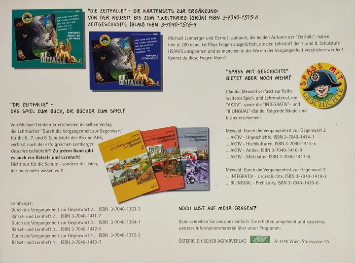 Die Zeitfalle - Lernspiel - Österreichischer Agrarverlag  - Bild 2