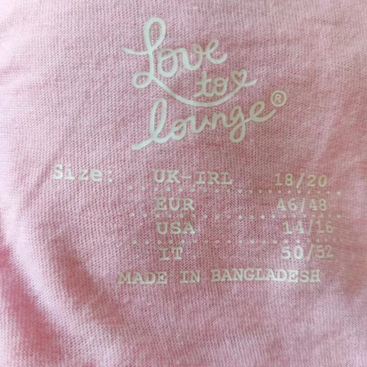 Love to lounge Damen Top mit Spitze rosa - Gr. 46/48 - Bild 4