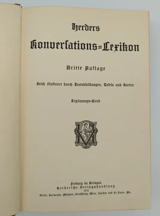Herders Konversationslexikon - Dritte Auflage, 1910, Herdersche Verlagshandlung - Bild 4