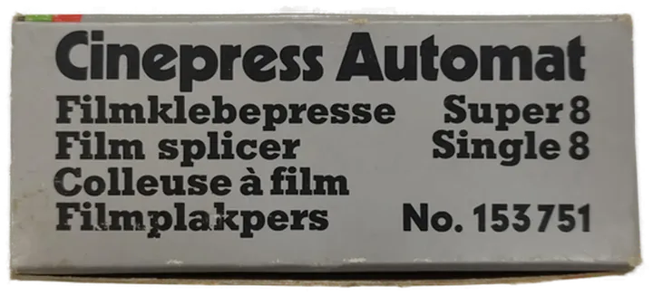 Europa-Foto Cinepress Automat Super 8 + Single 8 Filmklebepresse - Bild 3