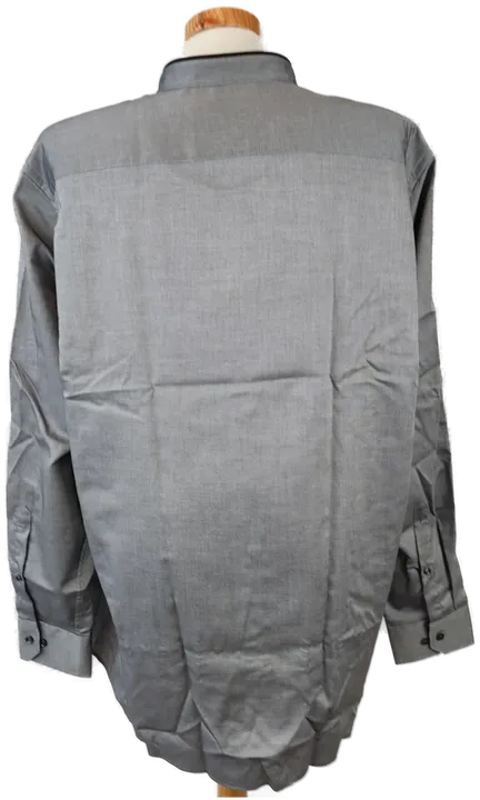 Walbusch Trendline Herrenhemd grau, weiß - 47/48 Kragenweite, 69 cm Ärmellänge Langärmelig - Bild 3