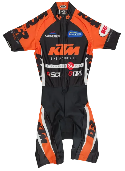 Pella Rennrad Anzug, schwarz/orange - XS  - Bild 1