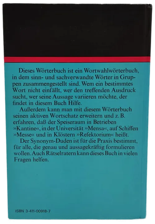 Buch Duden - Die sinn-und sachverwandten Wörter  - Bild 2