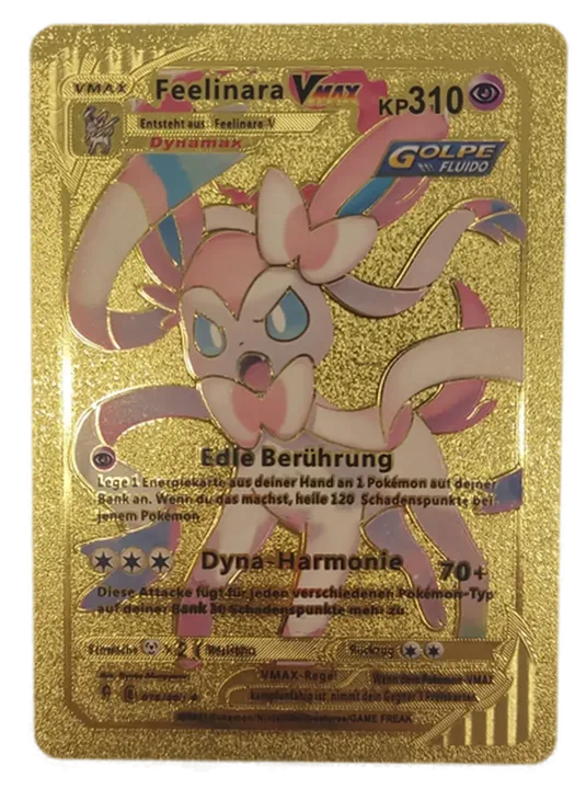  Pokémon Sammelkarte Goldfolie Feelinara Vmax - Bild 1