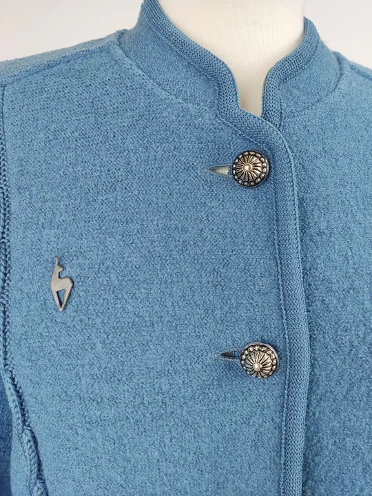 Kitz Pichler Damen Trachten Jacke blau, reine Schurwolle - Größe 38/40 - Bild 5