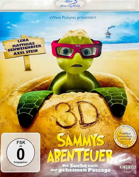 Blu-ray 3D Disc Sammys Abenteuer 