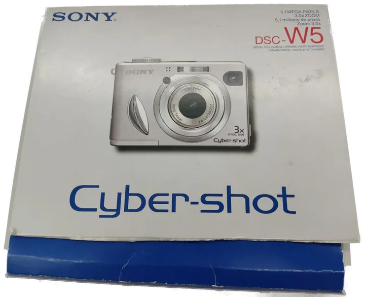 Sony Digital Camera DSC-W5 5.1 Mega Pixels 3.0 Zoom - Bild 4