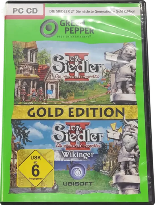 PC Game 2 CD-ROM Green Pepper Die Siedler II Gold Edition + Die Wikinger - Bild 5