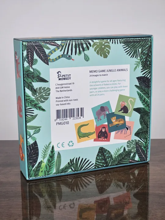 MEMO GAME JUNGLE ANIMALS - Gesellschaftsspiel - PETIT MONKEY  - Bild 2