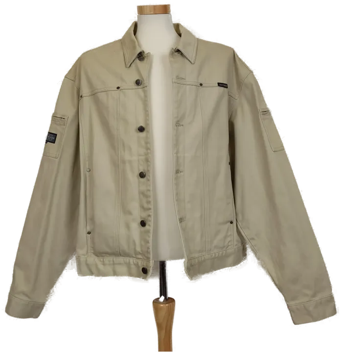 Harley Davidson Herren Denim Jacke beige, Gr. XXL  - Bild 1