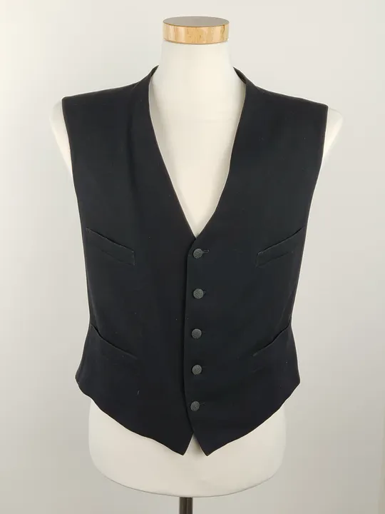 Herren Gilet / Weste schwarz - S / 46 - Bild 1