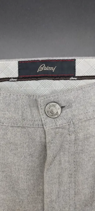 Brioni Herren Hose grau Gr. 36 - Bild 3