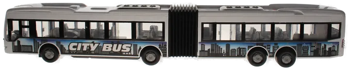 Dickie City Express Bus – Gelenkbus – ca. 45,5 cm – Weiß/Schwarz – Türen zu öffnen - Bild 3