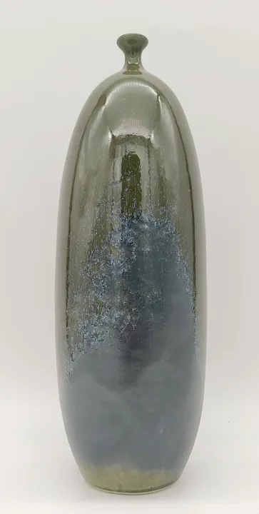 große 70er Vase - grün/ blau  - Bild 3