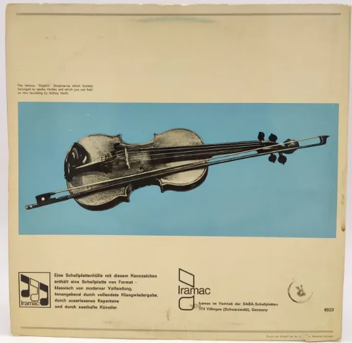 Vinyl LP - Sidney Harth, Faure, Ysaye, Bloch, Chopin - Vortrag 3 - Bild 2