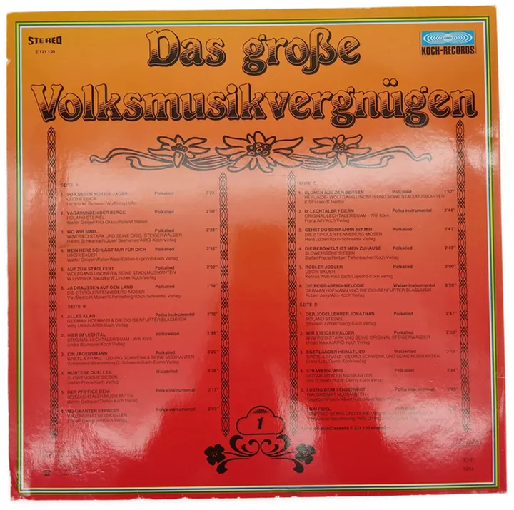 Das große Volksmusikvergnügen Vinyl Schallplatte  - Bild 3