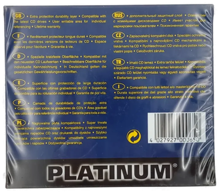 Platinum CD-R 90 Min/800 MB - 10er Pack - Bild 3