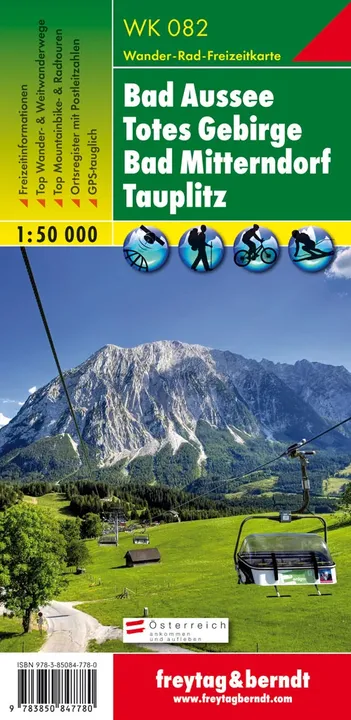 WK 082 Bad Aussee - Totes Gebirge - Bad Mitterndorf - Tauplitz, Wanderkarte 1:50.000 - Bild 1