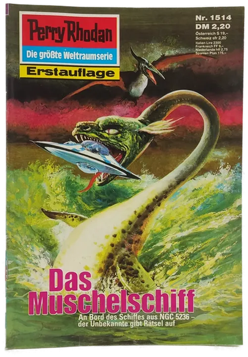 Romanheft Perry Rhodan Das Muschelschiff Erstauflage Nr. 1514 - Bild 1