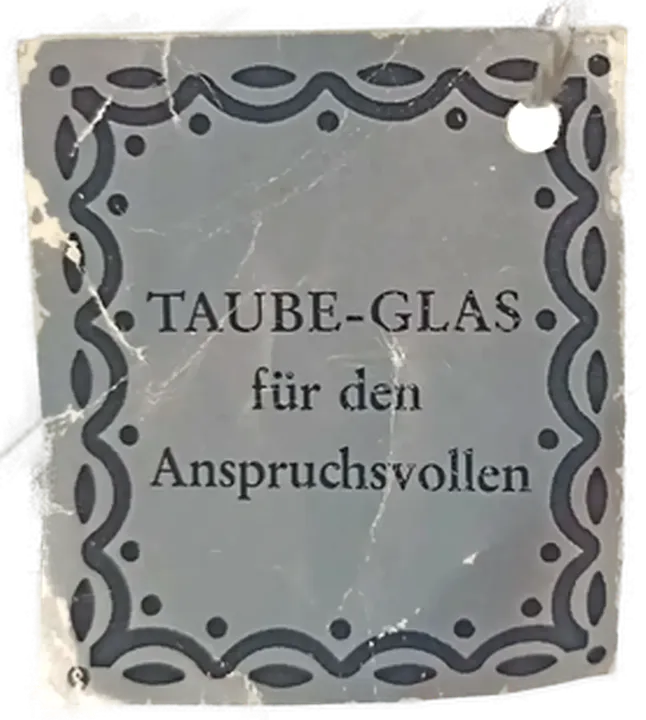 Taube-Glas - Bierkrug mit Gravur und Zinndeckel  - Bild 3